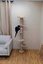 Load image into Gallery viewer, 5-Level Wall-Mounted Activity Cat Tree, 72 Inch Cat Scratching Post