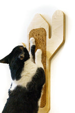 Load image into Gallery viewer, On2 Pets Cactus Design Cat Scratcher - Wall-Mounted Plywood Scratching Post Made in USA for Scratching and Playing, Space Saving Design for Modern and Stylish Decor