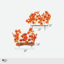 Load image into Gallery viewer, Interchangeable Leaves Curved Cat Canopy (Set of Two), Orange Blaze