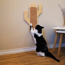 Load image into Gallery viewer, On2 Pets Cactus Design Cat Scratcher - Wall-Mounted Plywood Scratching Post Made in USA for Scratching and Playing, Space Saving Design for Modern and Stylish Decor