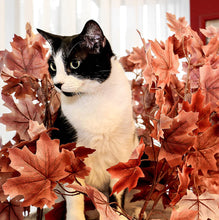 Load image into Gallery viewer, 5ft Interchangeable Leaves Cat Tree Round Base, Deep Plum